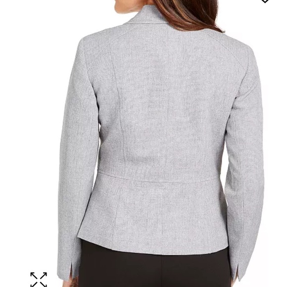 Kasper Light Gray Women's Suit Jacket - Picture 2 of 7